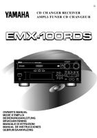 Yamaha EMX-100-RDS - Owners Manual